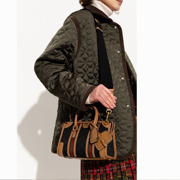 Gucci Bauletto Original GG Mini Top Handle/ Cross Body Bag - Picture 11 of 12